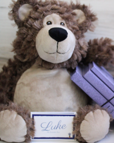 luke lavender stuffed bear